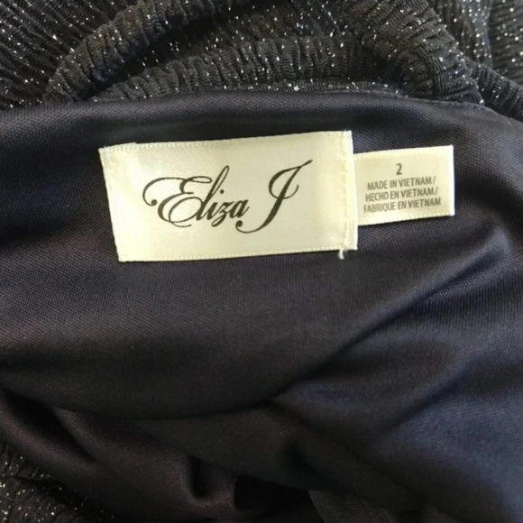 Eliza J Sparkle Sheath Strappy Cocktail Dress - Picture 7 of 7